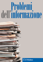 Cover of the journal Problemi dell'informazione - 0390-5195