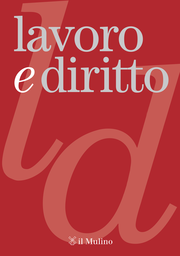 Cover of the journal Lavoro e diritto - 1120-947X