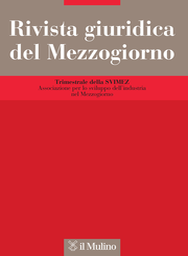Cover of Rivista giuridica del Mezzogiorno - 1120-9542